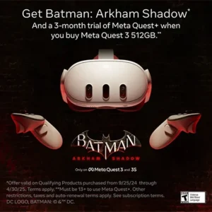 Meta Quest 3 Mixed Reality Headset + Batman: Arkham Shadow – Brand New