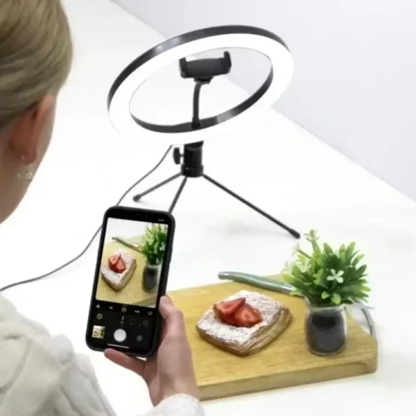 Cygnett V-Glamour 10-inch Selfie Ring Light with Bluetooth Remote & Tripod