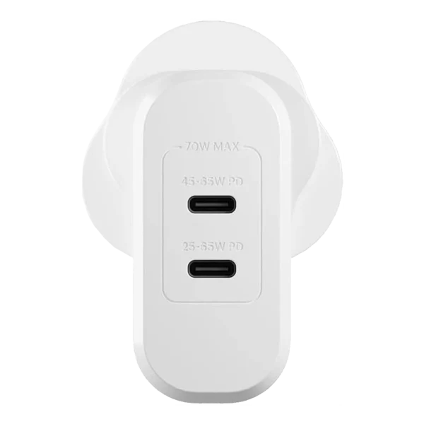 Cygnett PowerMaxx 70W Dual Port GaN Wall Charger