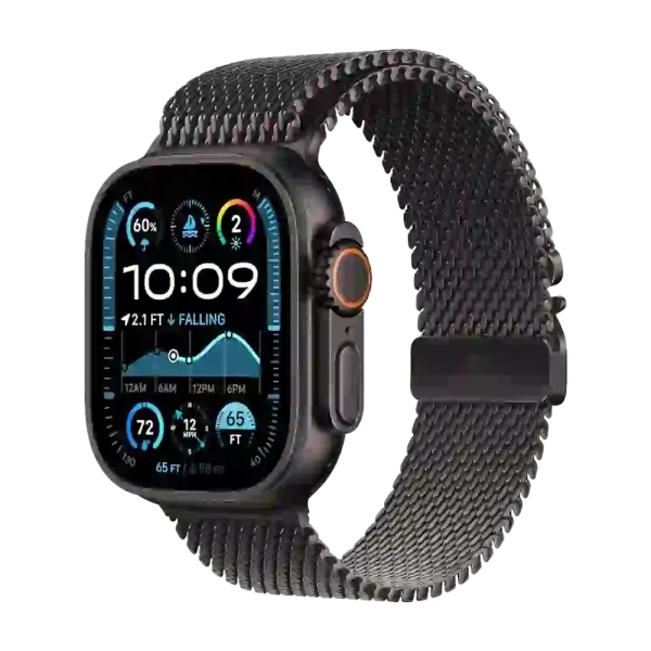 Apple Watch Ultra 2 49mm Black Titanium Milanese Loop